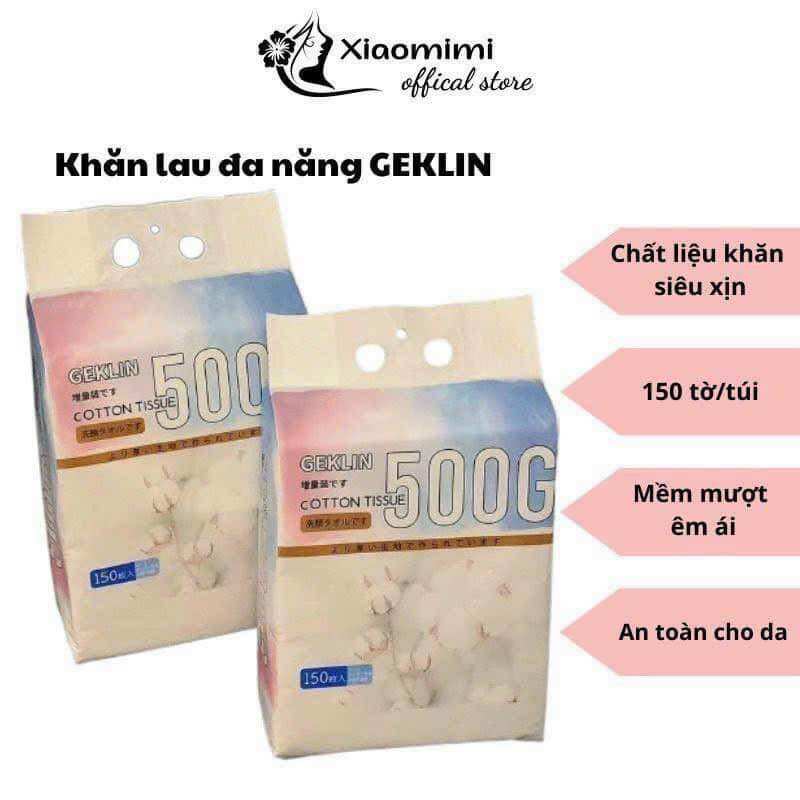 Khăn khô đa năng GEKLIN 500G (150 tờ)