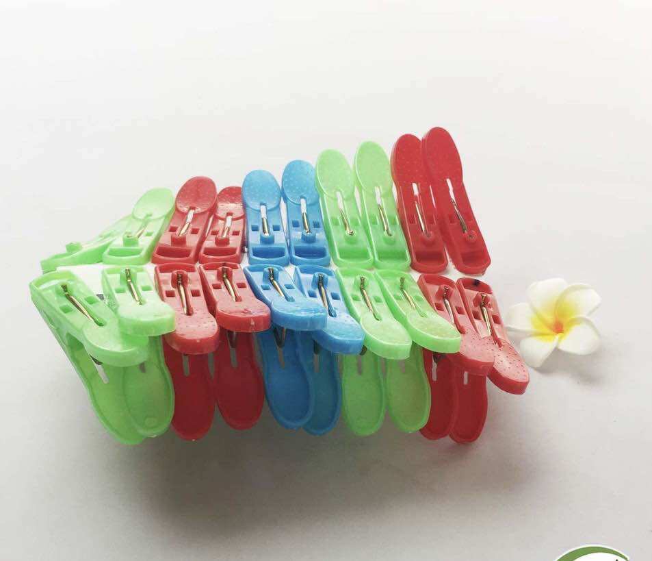 💥 Vỉ Kẹp 20 Cái, Phơi Quần Áo (2 Loại)