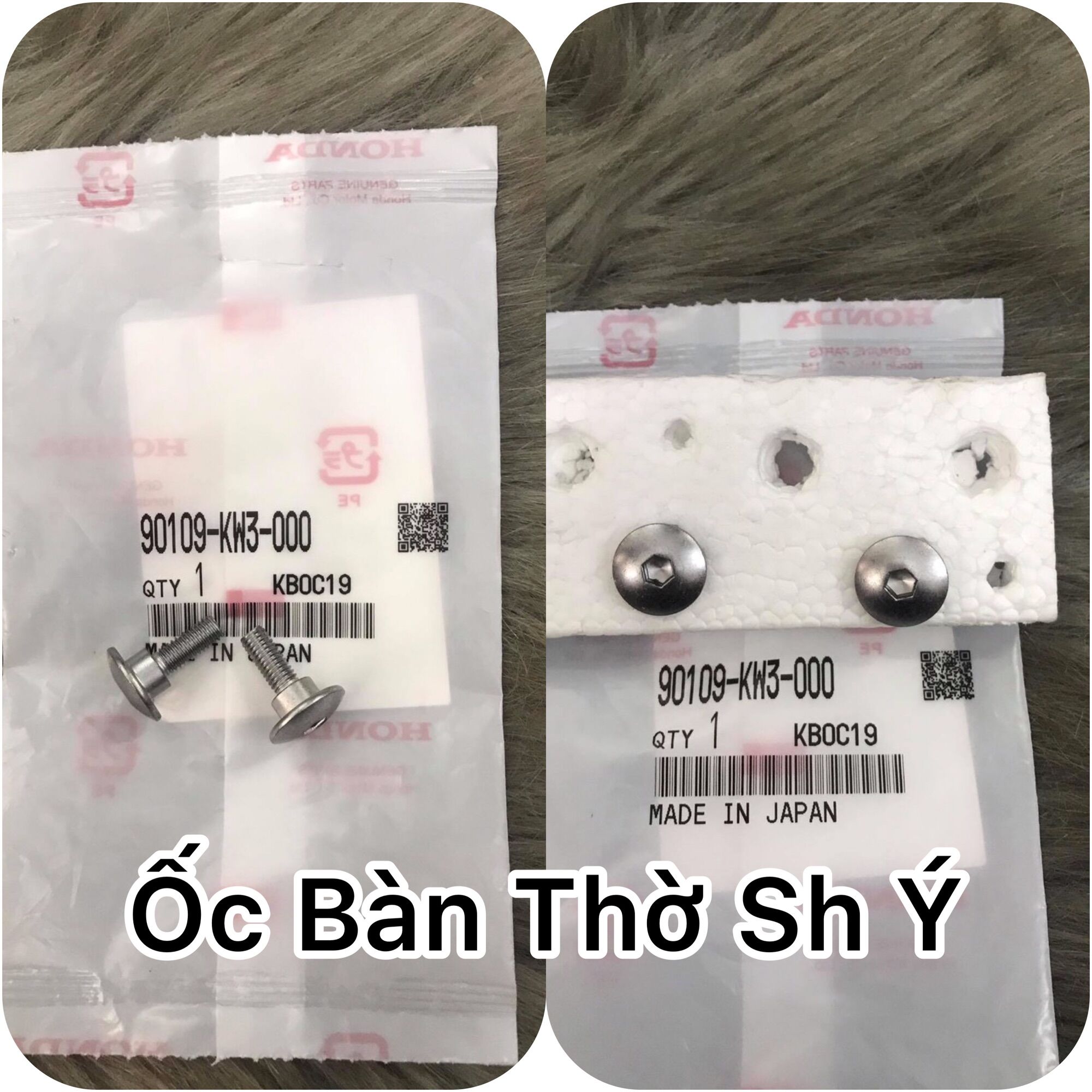 Ốc lục giác ( bàn thờ ) và Khoe kẹp ốc Sh Ý 2006 - 2011 - Giá 1 cặp