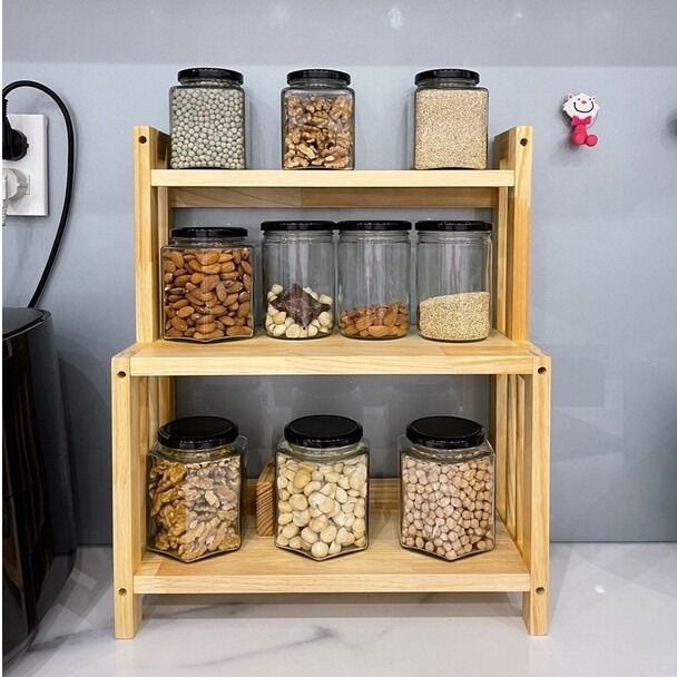 Kệ đựng gia vị nhà bếp gọn gàng thông minh, Kệ đựng mỹ phẩm tiện lợi nhiều tầng - Decor Fancy