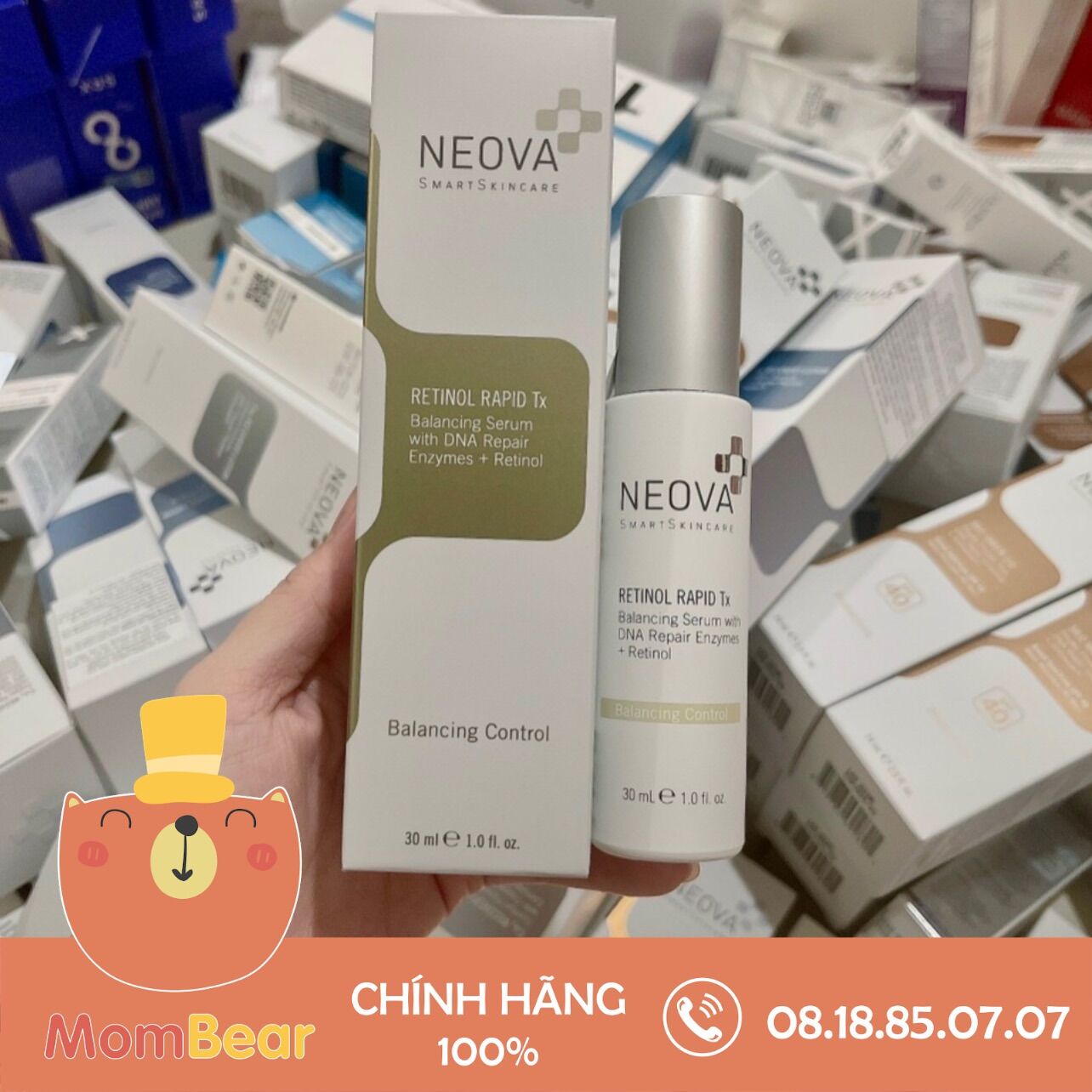 Serum kiềm dầu cho da dầu mụn neova retinol rapid tx 30ml