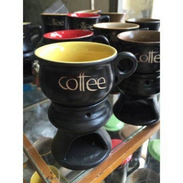 Bếp đun nóng cafe + Cốc ( Shop tặng thêm 1 Nến)