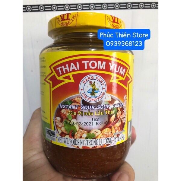 Gia Vị Lẩu thái Thai Tom Yum lọ 454g
