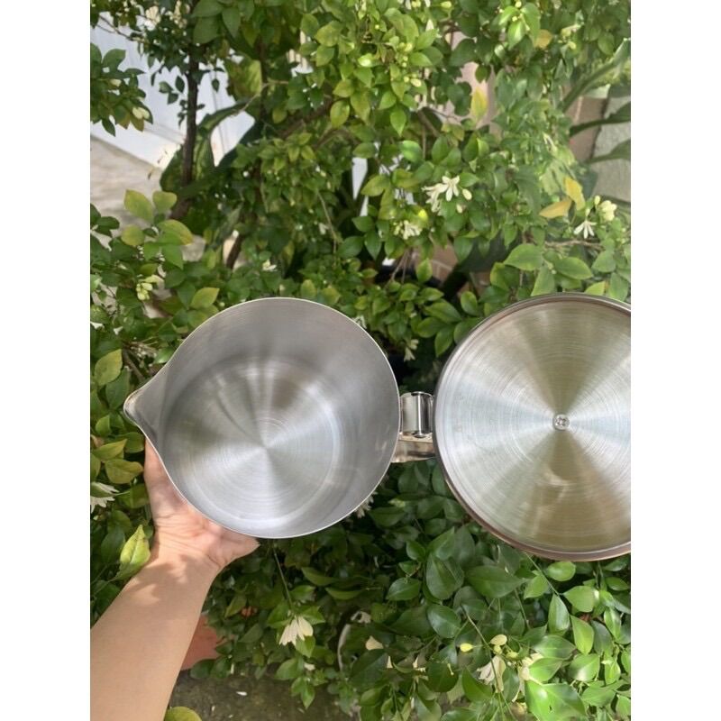 Ca đánh sữa có nắp đậy 2L( dùng làm ca đựng nước, rót bia, nước lẩu đều được)