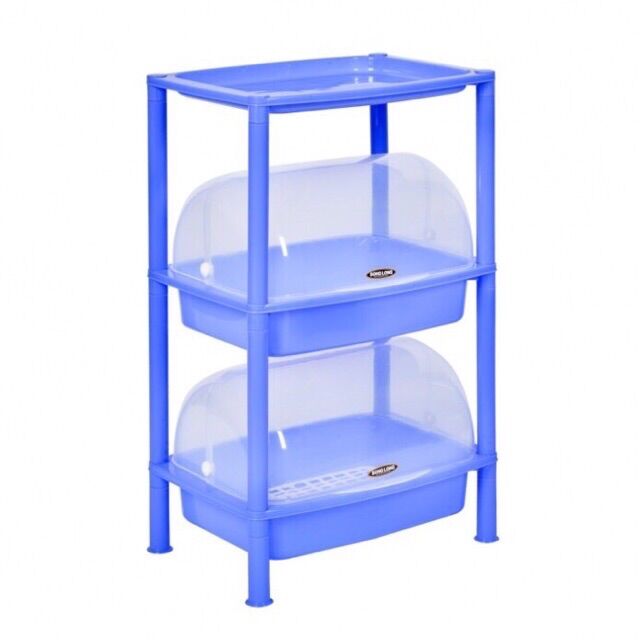 Kệ lồng úp bát,cốc chén song long (2 tầng)