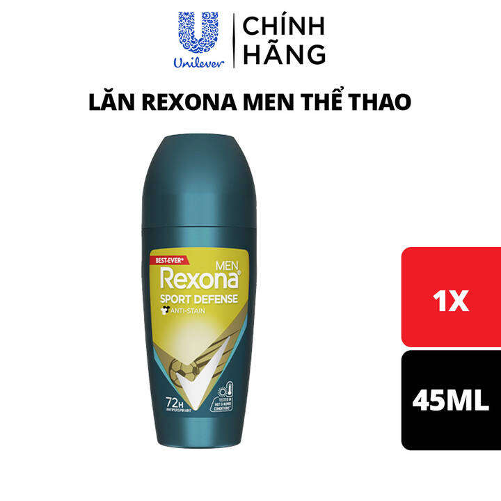 Lăn/Xịt khử mùi Rexona 72H kháng khuẩn thể thao dành cho nam