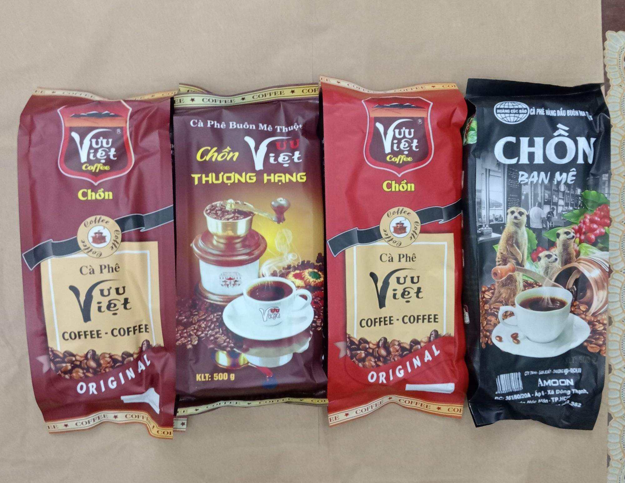 combo 2kg cà phê,1 gói thượng hạng, 1gói nâu, 1gói đỏ,1 gói ban mê