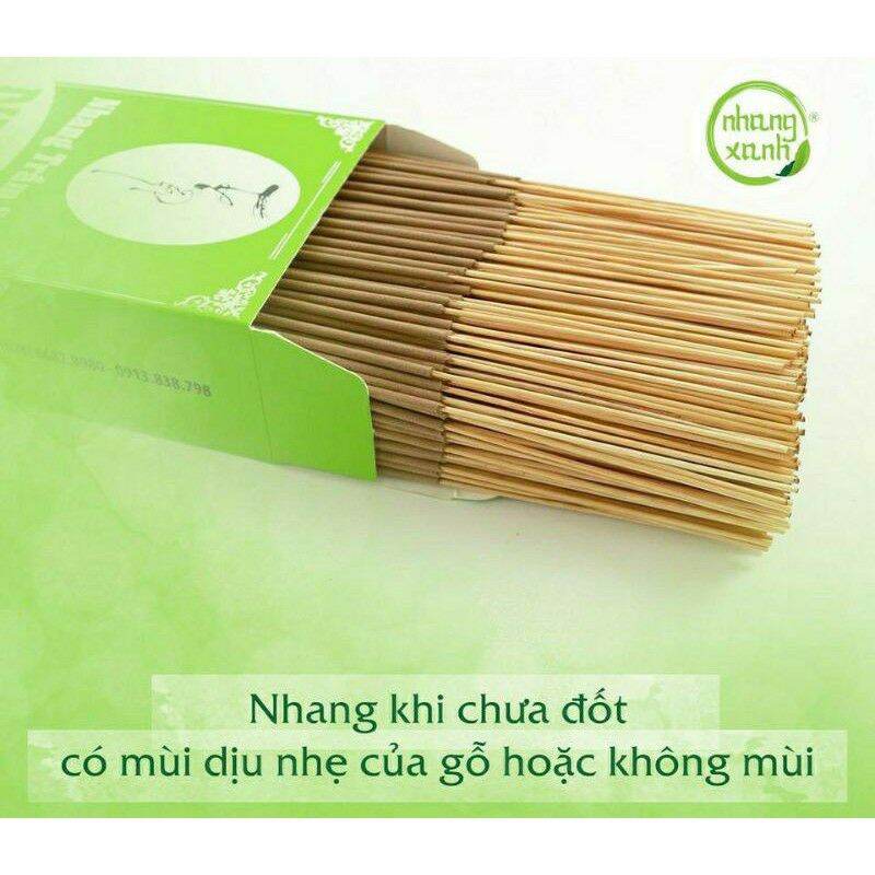 Nhang trầm sạch tự nhiên chân tăm mộc ( nhang xanh)