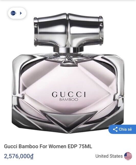 Nước hoa nữ Gucci Bamboo 75ml