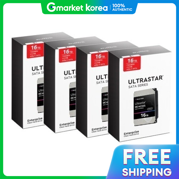 WD | Sandol Wuh722016Cle6L4 4Pack Ultrastar Hdd 16Tb Hc555 3-Year Warranty Wuh722016Cle6L4 Giá 85,851,600 Đồng*Miễn phí vận chuyển