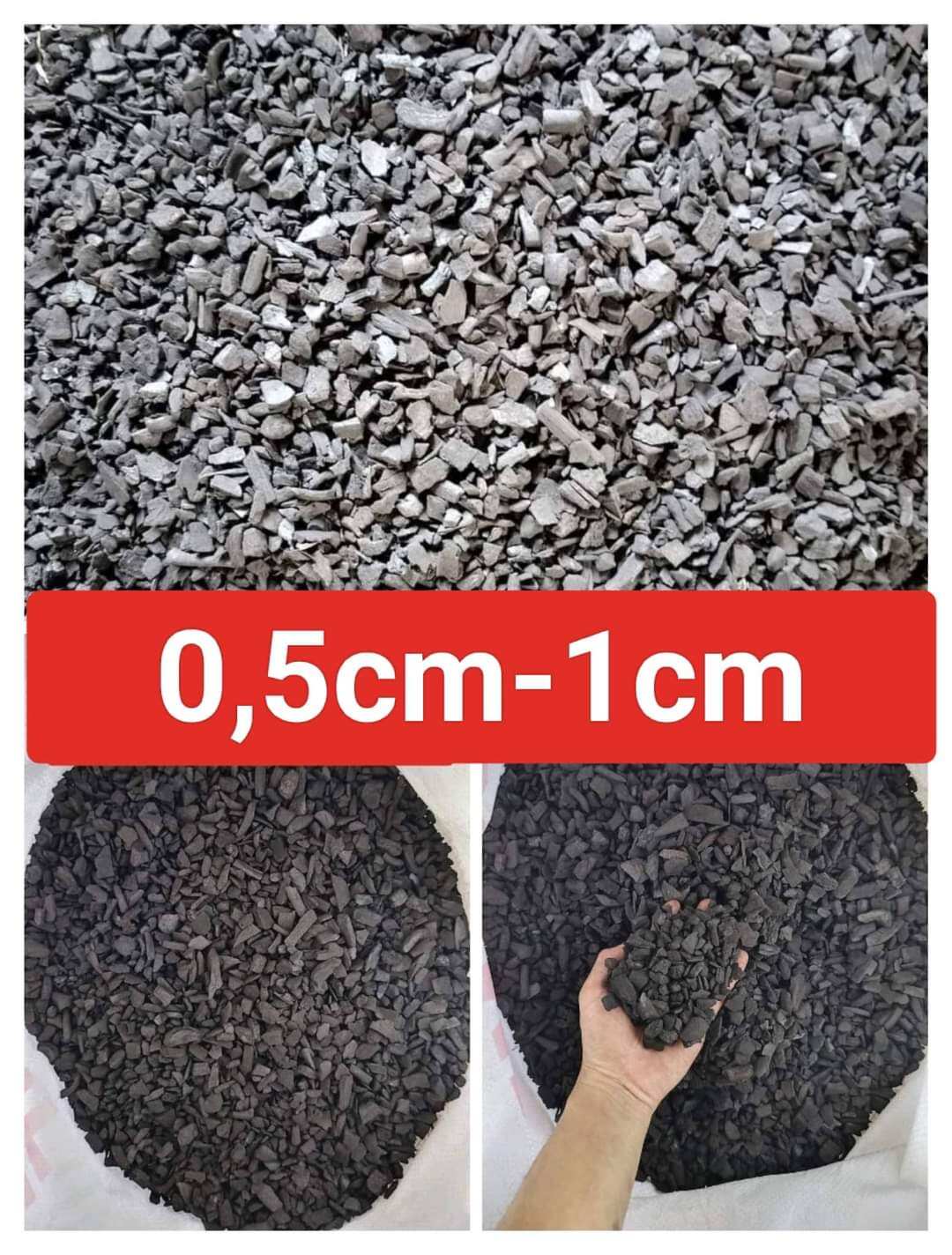 Than củi trồng lan đã qua xử lý size 0.5-1cm gói 1kg