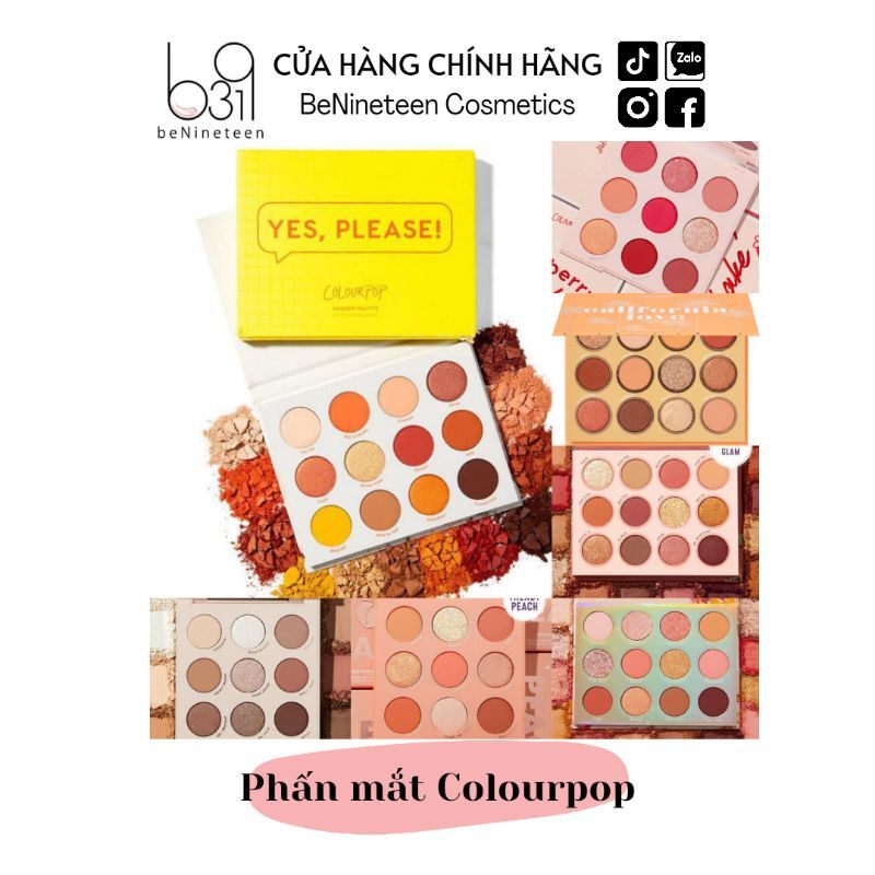 [NHIỀU DÒNG] Bảng Phấn Mắt Colourpop Baby Got Peach/ Going Coconuts/ Sweet talk [beNineteen Cosmetics]
