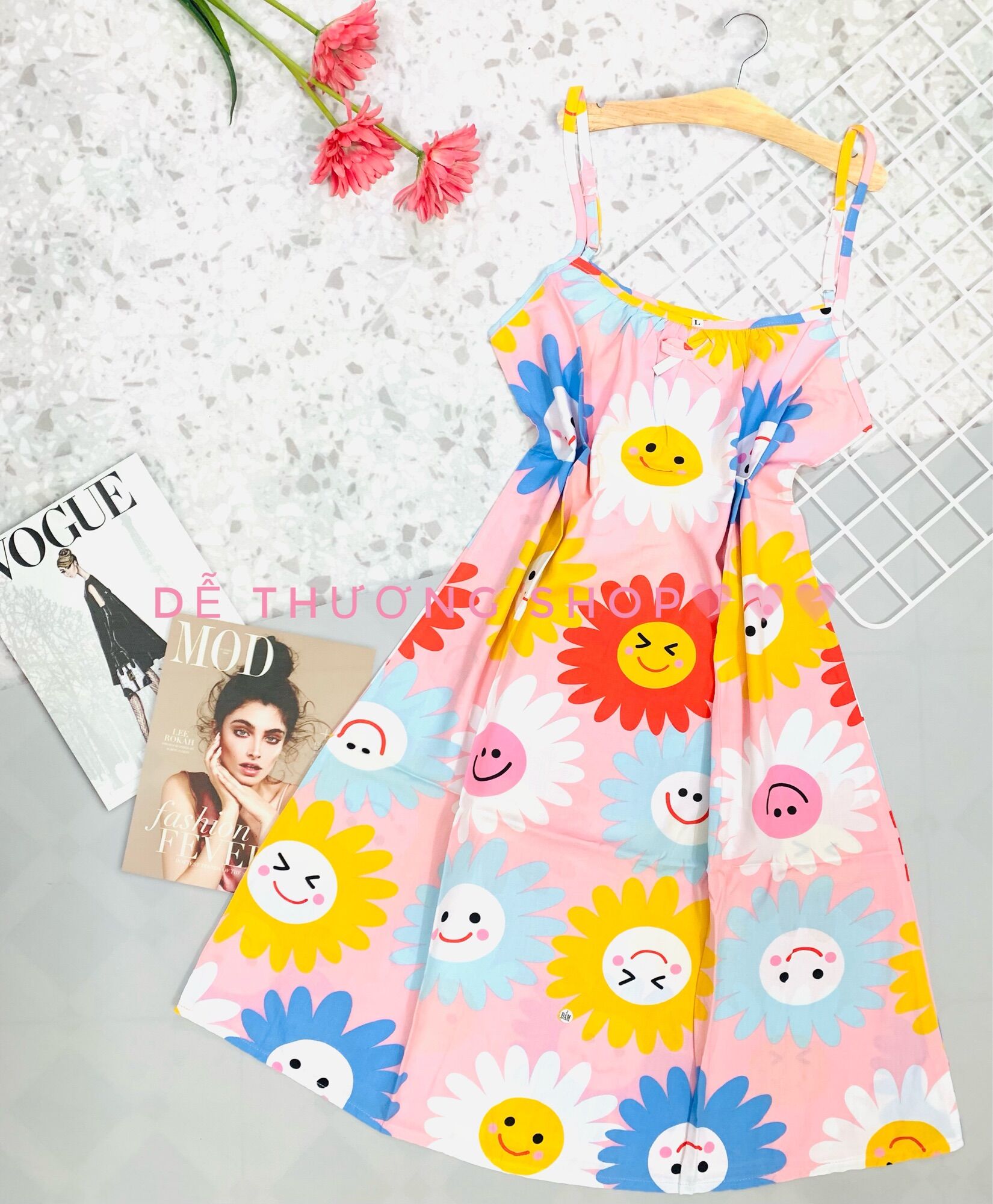 Đầm dây nhuyễn form suôn Sz XL(56-70kg)