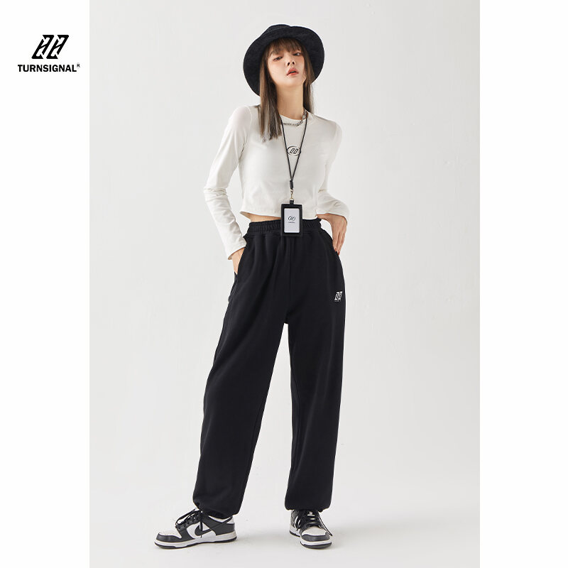 Quần Jogger Thường Ngày Thương Hiệu Sành Điệu Turn Signal Quần Jogger Mùa Hè Cho Nữ Quần Thể Thao Sành Điệu Instagram Rộng Rãi Ống Đứng Mẫu Mỏng