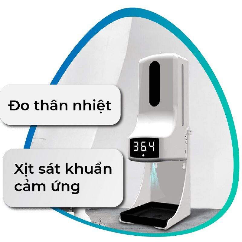 Máy đo nhân nhiệt và tự động khử khuẩn K9 Pro Plus, ứng dụng cho công ty, cửa hàng, cơ quan, doanh nghiệp