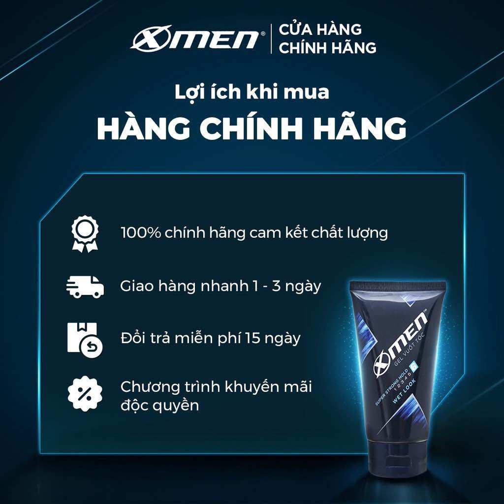 Gel vuốt tóc X-Men Super Strong Hold 150g