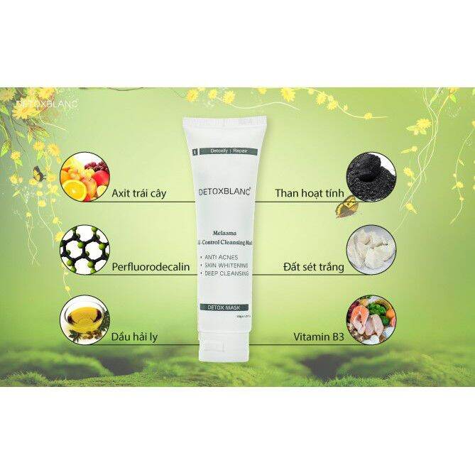 MẶT NẠ THẢI ĐỘC TRẮNG DA DETOX BLANC (cam kết CHÍNH HÃNG)