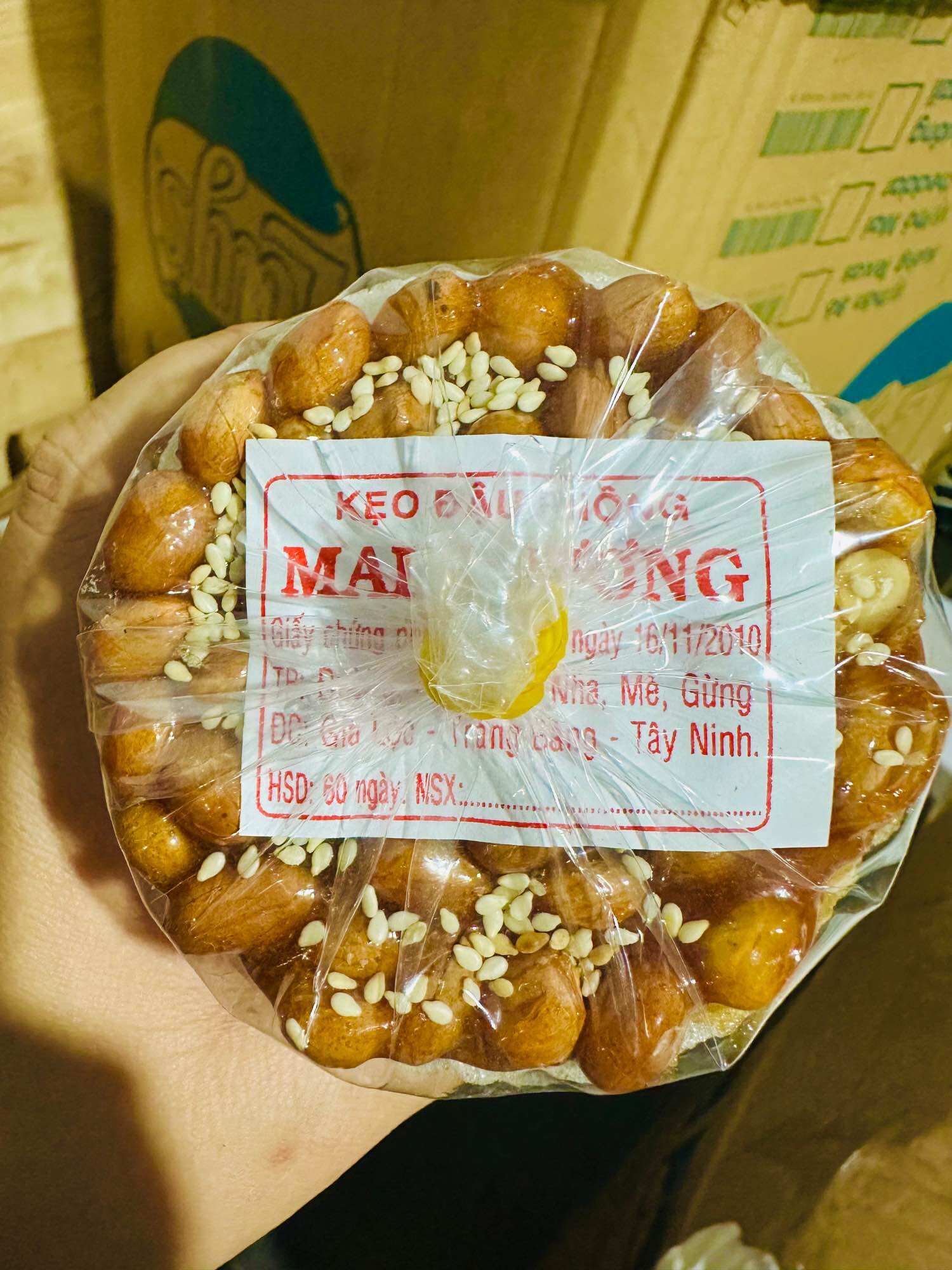 Kẹo đậu phộng loại 1 - cây 10 miếng