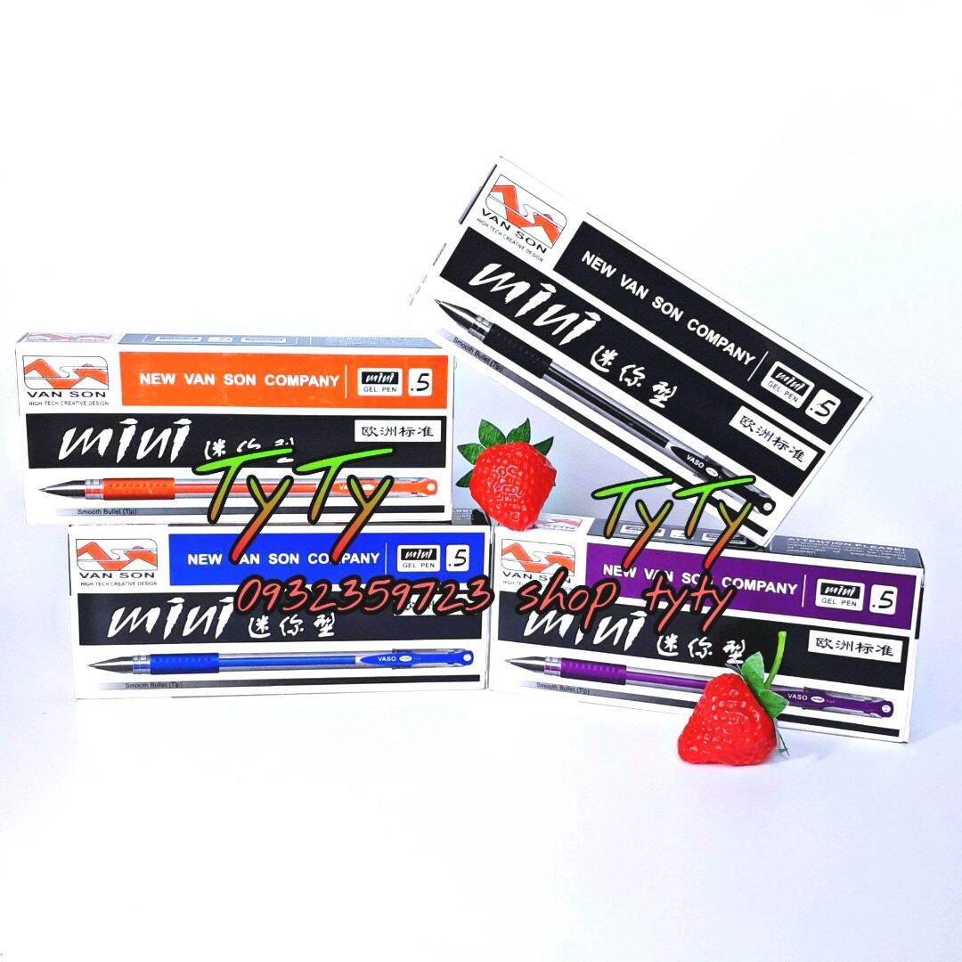 1 hộp 12 cây viết mực nước xanh mini viết chữ đẹp, rõ, nét,mực trơn