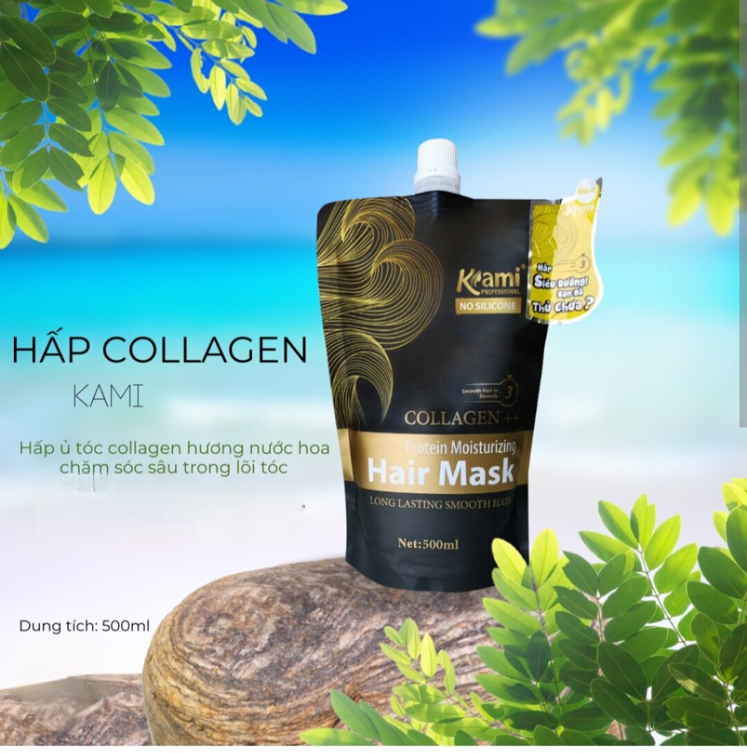 Hấp Siêu Dưỡng Phục Hồi Collagen Kami 500ml