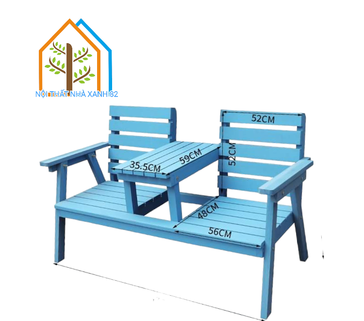 GHẾ ĐÔI CAFE SÂN VƯỜN BAN CÔNG