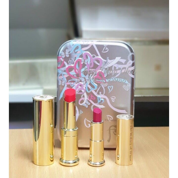 💋set 2 cây son dưỡng môi, chống nắng đông y the history of whoo mi glow lip balm spf10 3,3g 🎁 mini 1,3g