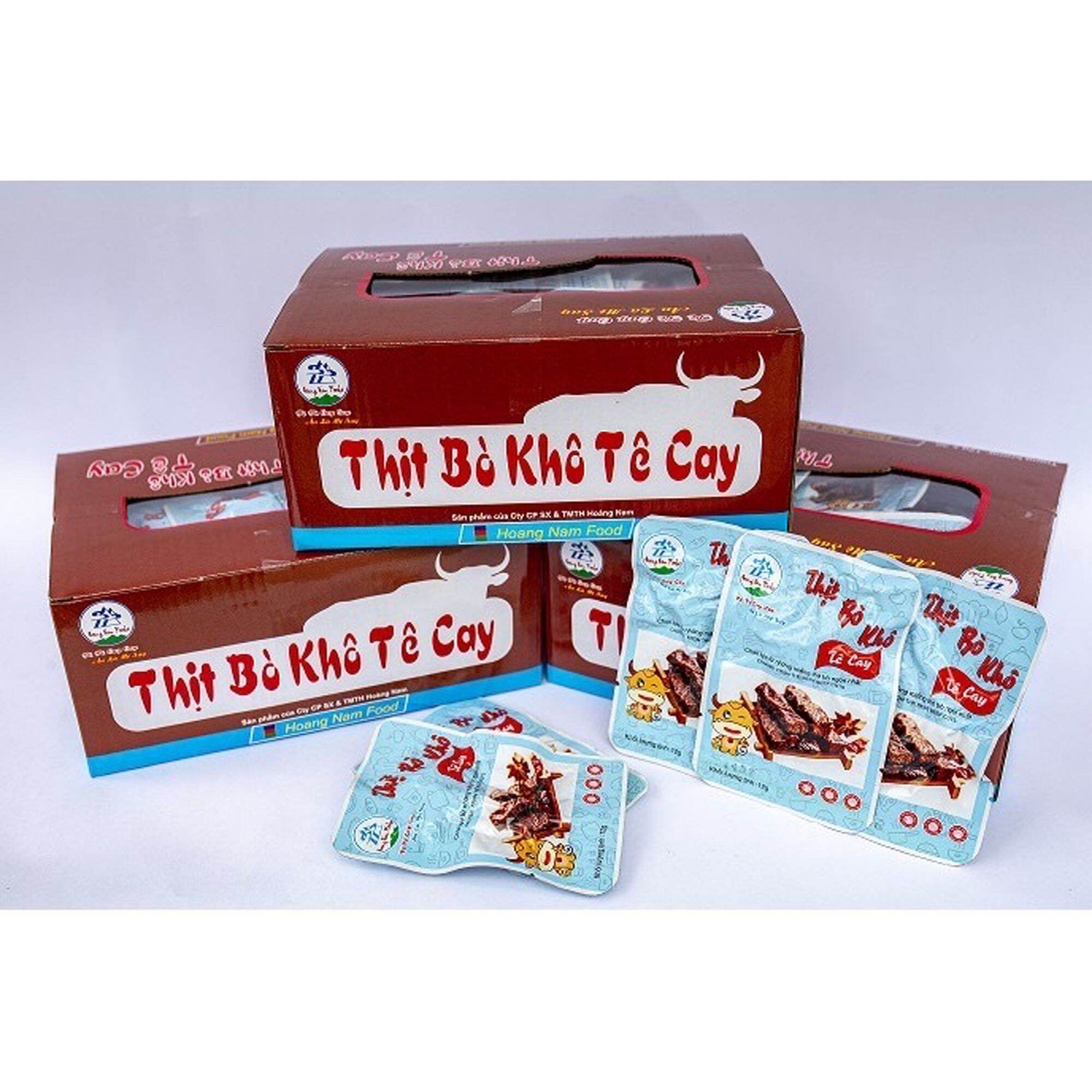 Combo 10 gói thịt bò khô tê cay 12g