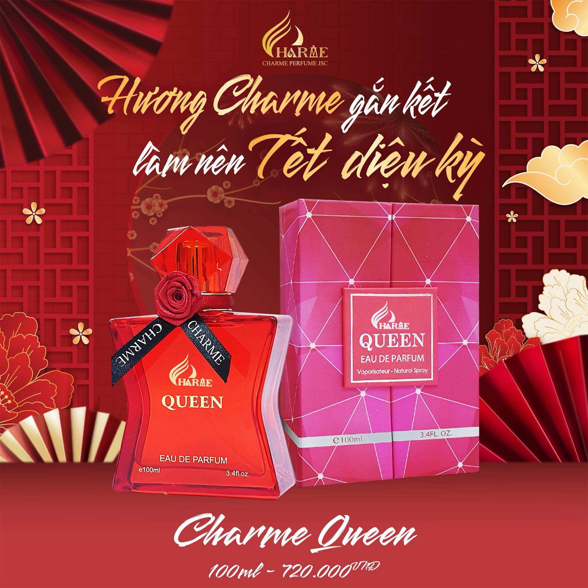Nước hoa queen 100ml mẫu cũ ( có mãu chiết )