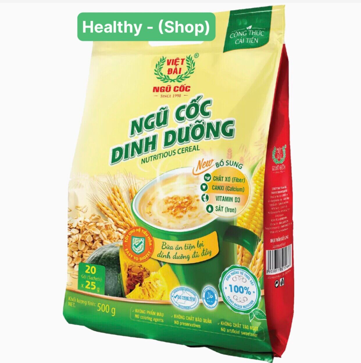 Bột ngũ cốc dinh dưỡng việt đài túi 500g