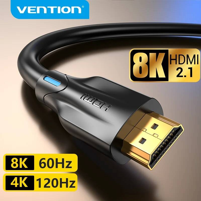 Cáp Tương Thích HDMI Vention 8K 48Gbps EARC Dolby Vision Cho Xiaomi TV Box PS5 USB HUB Cáp Âm Thanh & Video Nam-nam Tốc Độ Cực Cao 60Hz