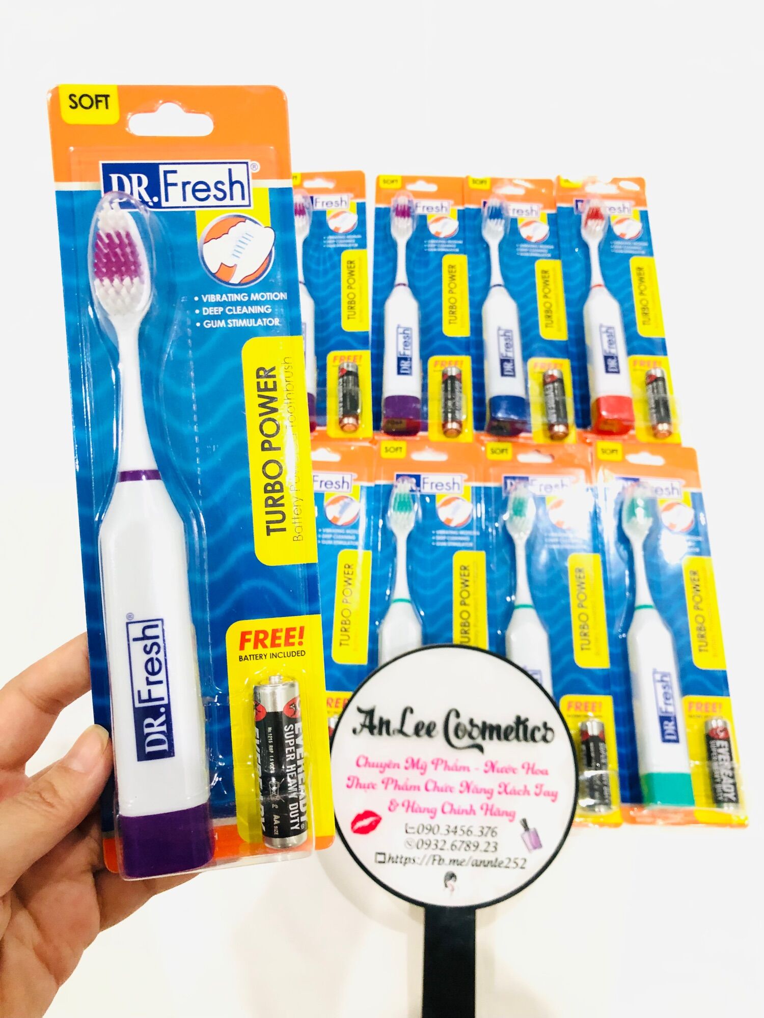 Bàn chải điện Dr. Fresh Velocity nhập từ Mỹ