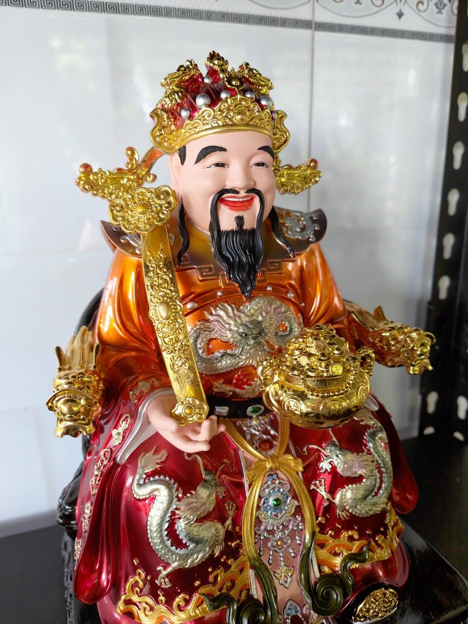 Tượng Thần Tiền cao 30cm