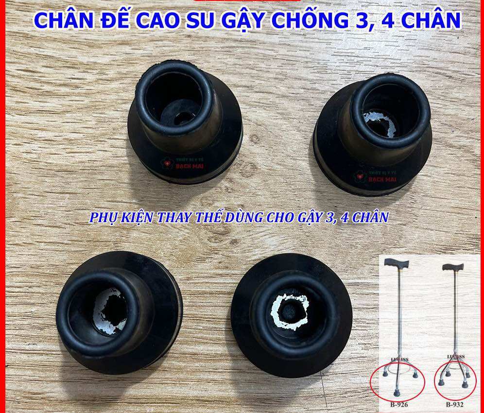 ❤️ đế cao su gậy chống phụ kiện thay thế cho gậy tập đi 3, 4 chân đế cao su thay thế lót chân cho gậy chống 3 4 chân lucass - đế cao su cho nạng gậy chống 3 chân 4 chân lucass trung quốc