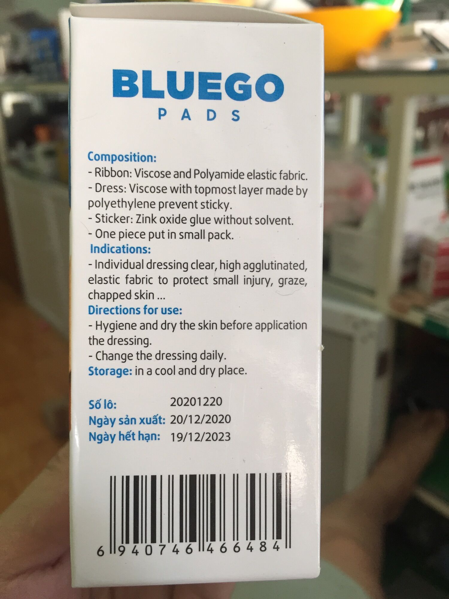 Bắng dính cá nhân Bluego