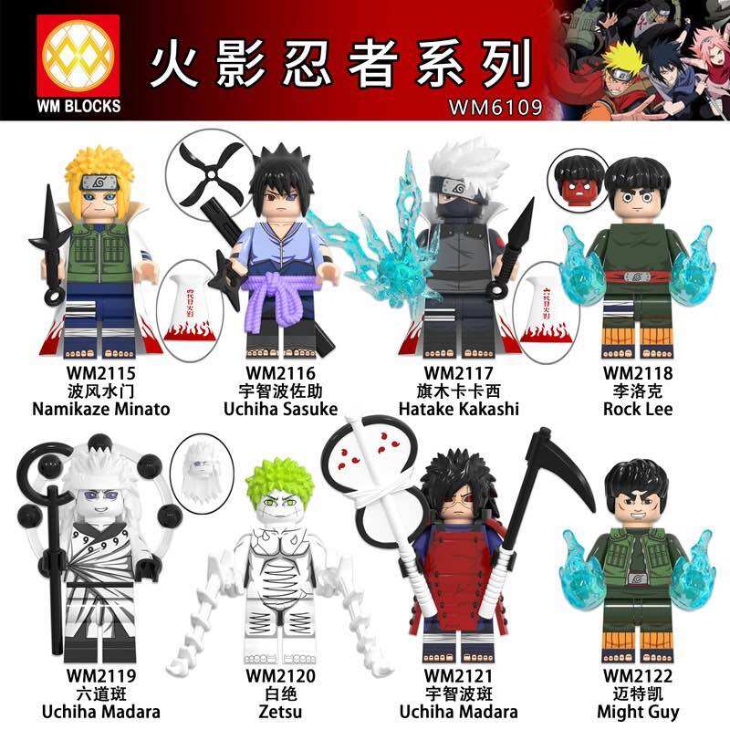 Minifigure Naruto Đồ Chơi Lắp Ráp Minifigure Các Nhân Vật Truyện Tranh Naruto Shipuden