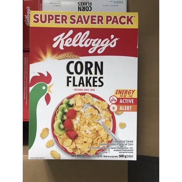 Date 3 2024 Ngũ cốc ăn sáng Kellogg s Corn Flakes 500ge
