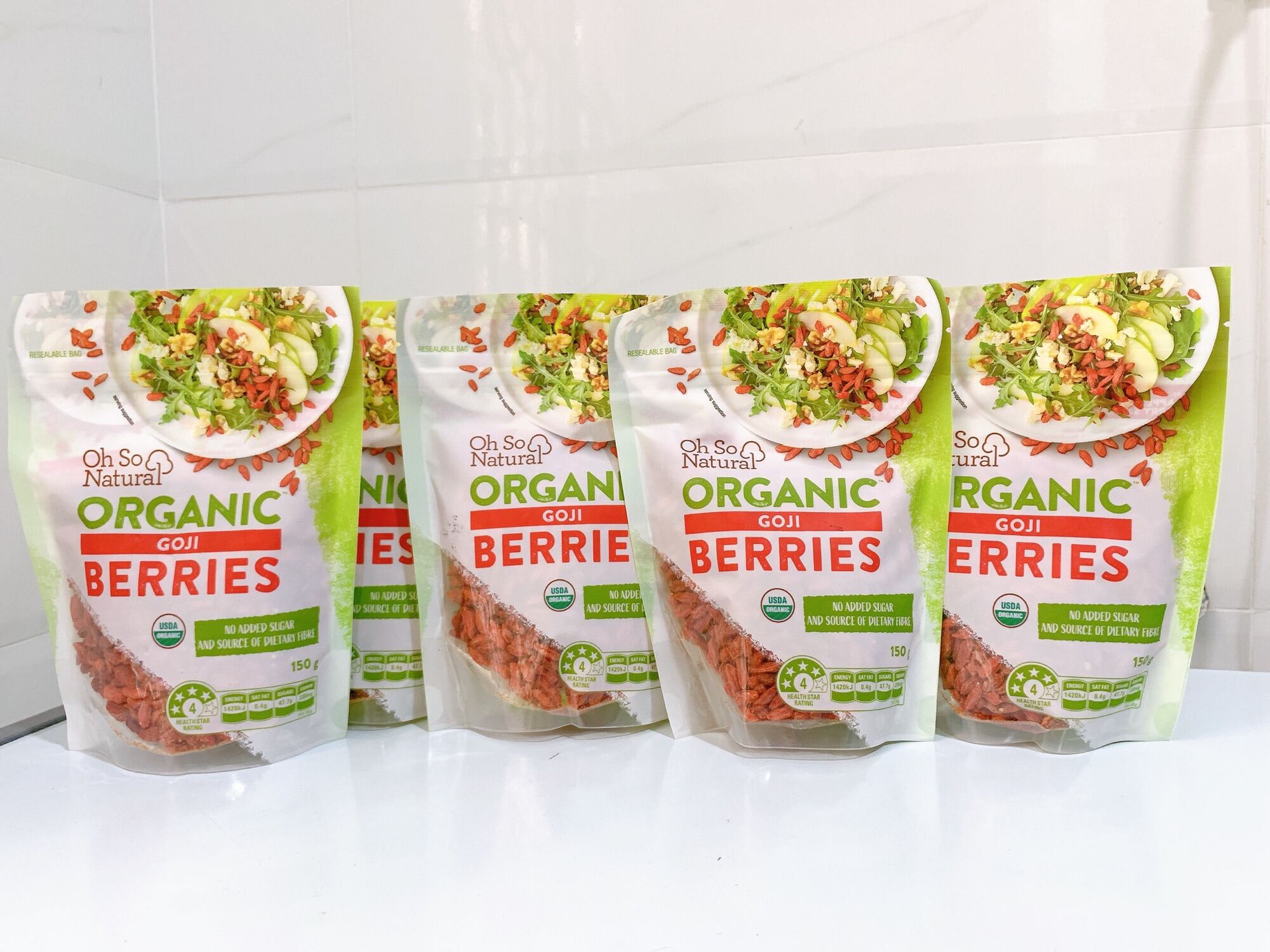 Bill Úc Kỷ tử hữu cơ sấy khô Nature s lane organic Goji berries gói 150gram