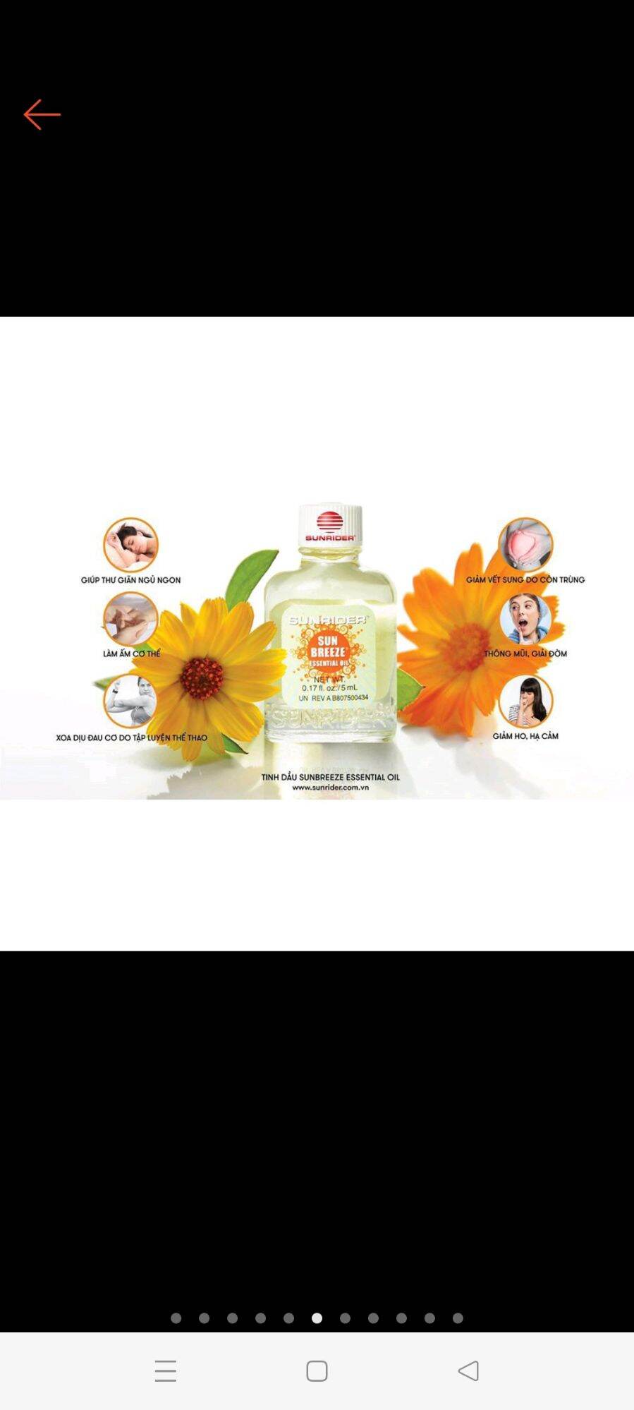Dầu thảo mộc Sunbreeze tinh chất thiên nhiên...!