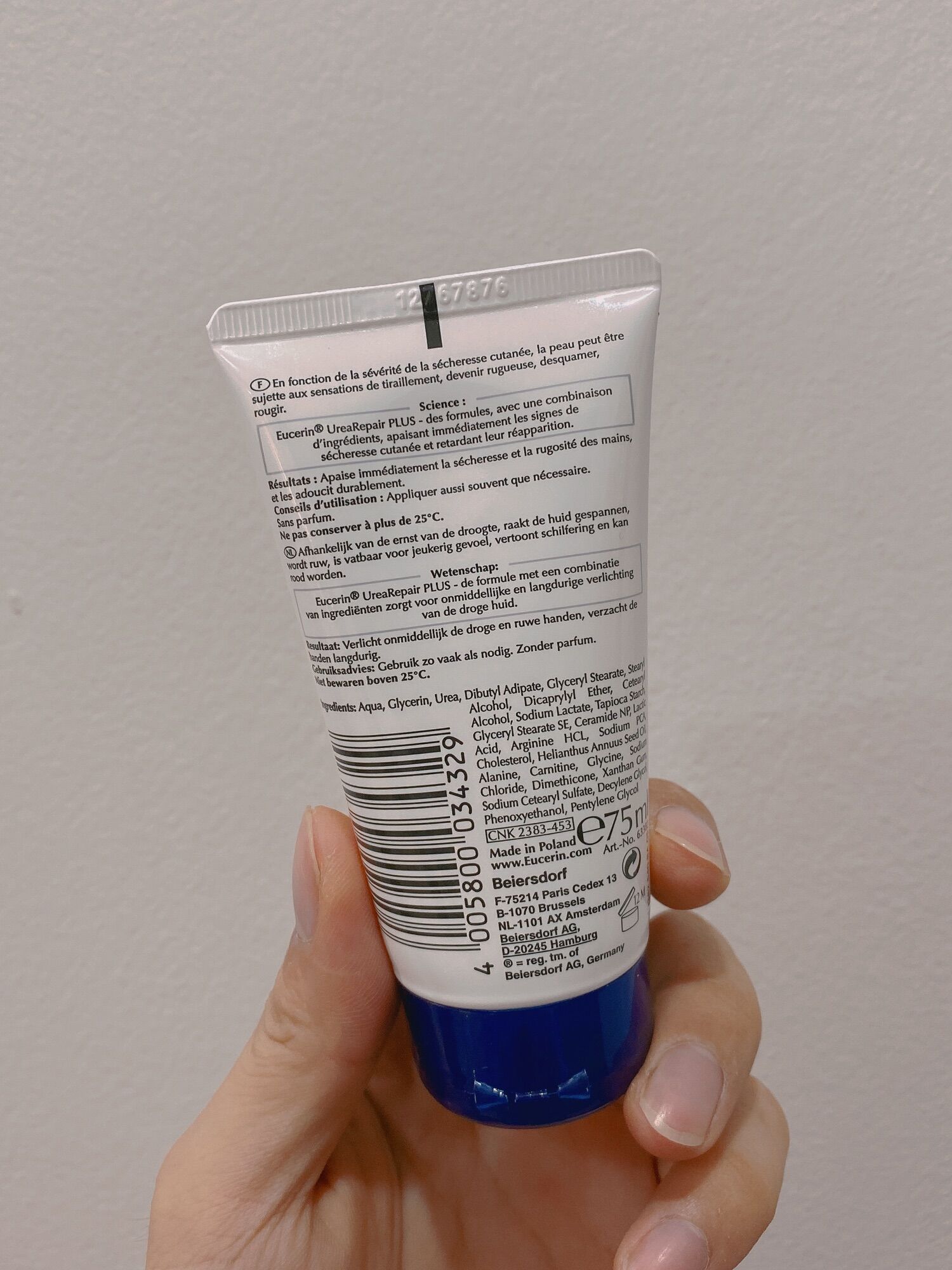 Kem dưỡng da tay Eucerin 75ml