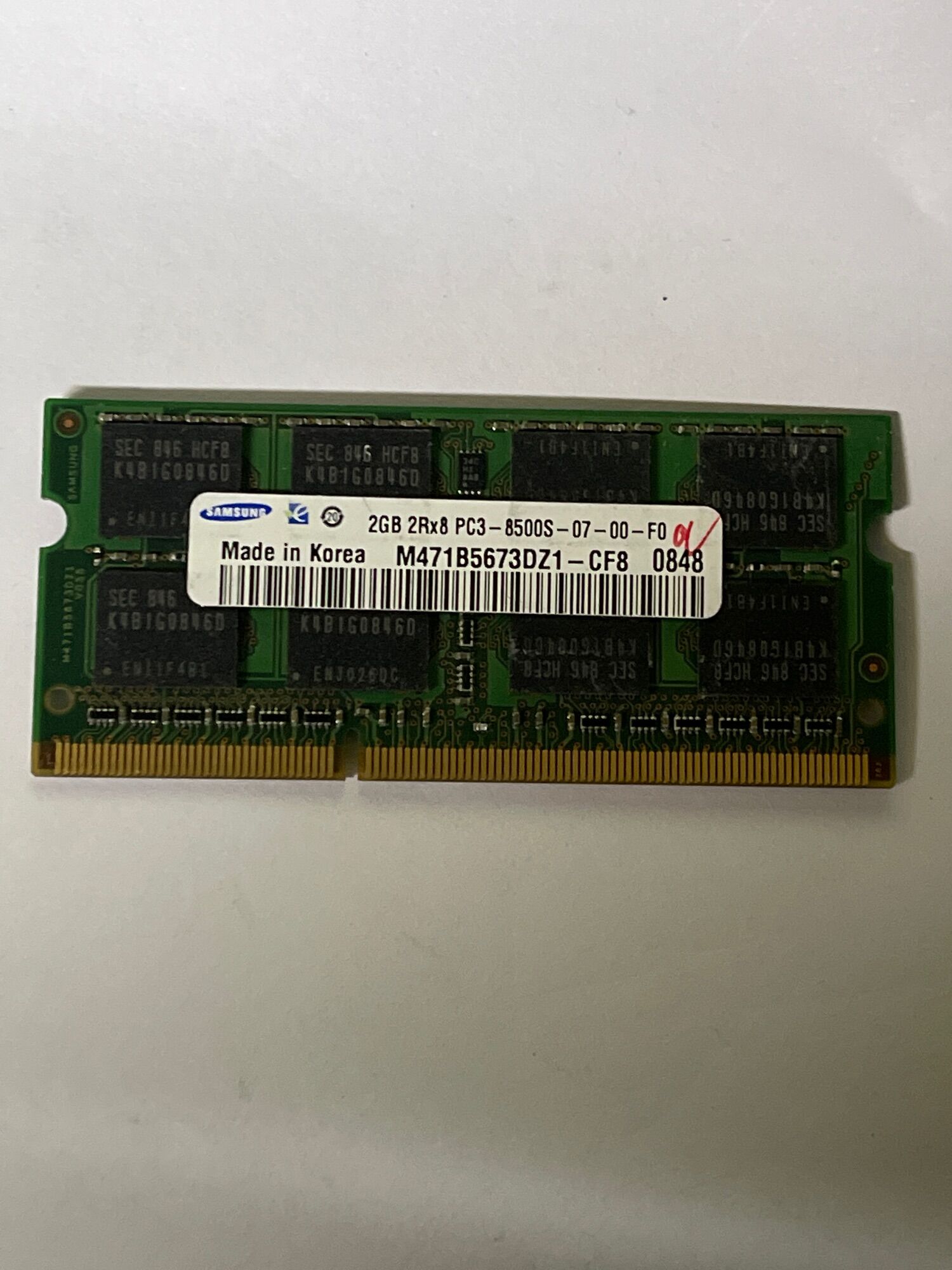 RAM Laptop 2Gb DDR3 cũ tháo máy Bus 8500s