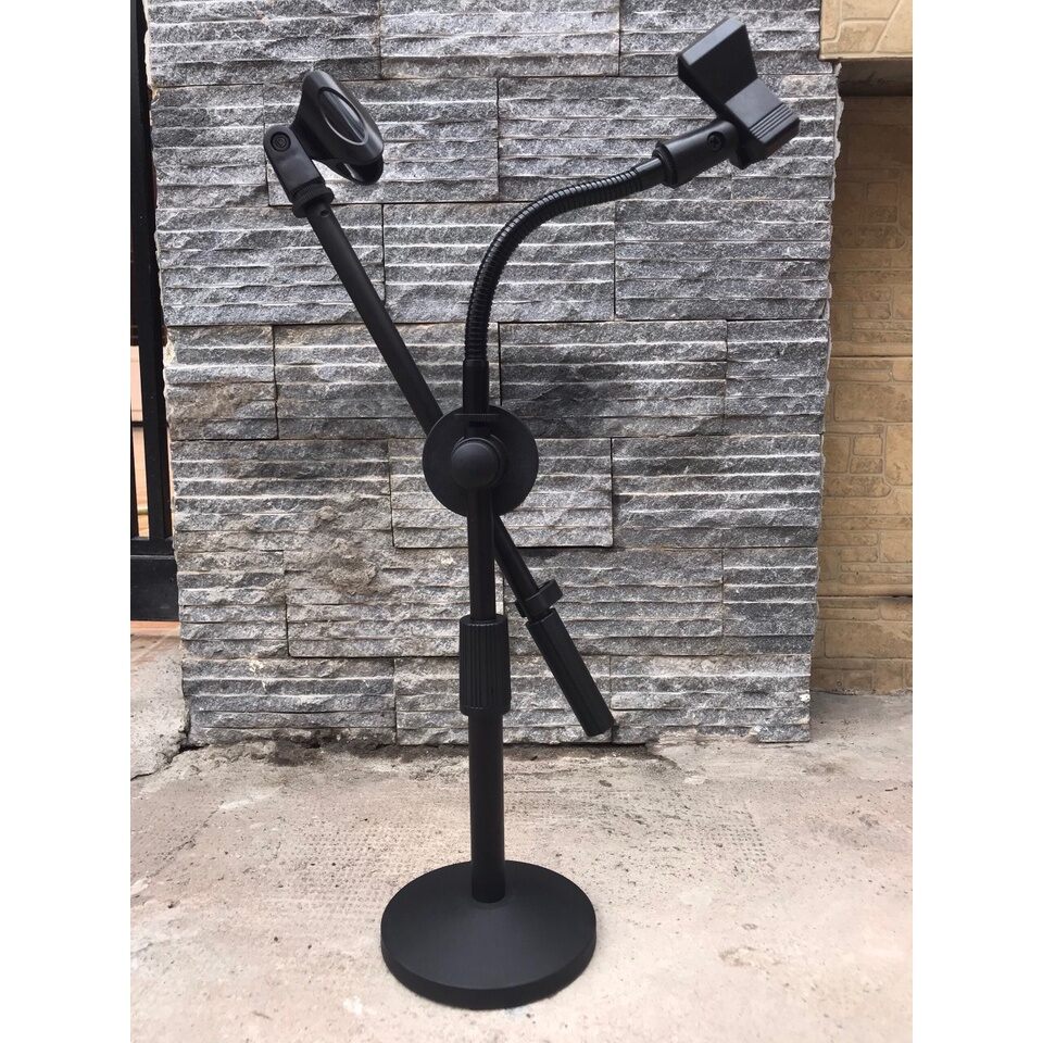 Chân đỡ mic để bàn bằng kim loại dẻo, giá kẹp micro dùng cho các cuộc họp, bài giảng
