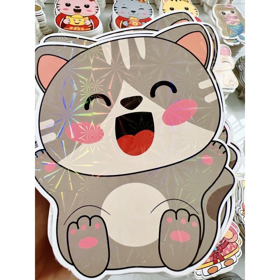 [Set 10 bao] Bao Lì Xì Chibi Hình Con Mèo Tết 2023