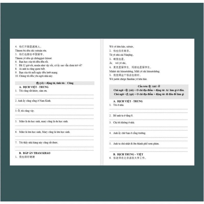 Combo sổ tay Luyện viết + Luyện dịch tiếng Trung