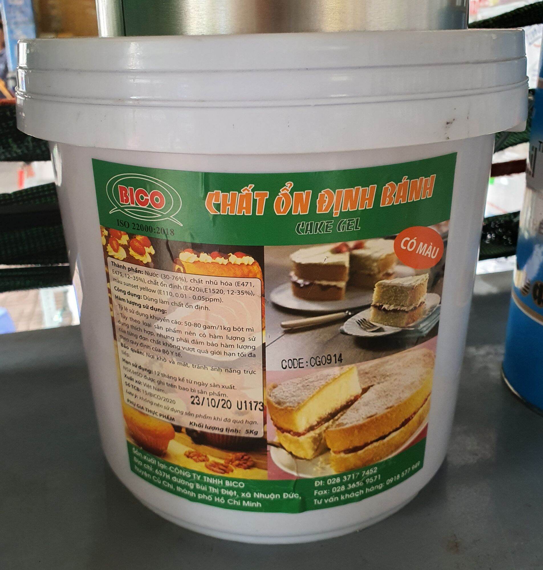 [HCM]CHẤT ỔN ĐỊNH BÁNH BICO (CÓ MÀU) SÔ 5kg