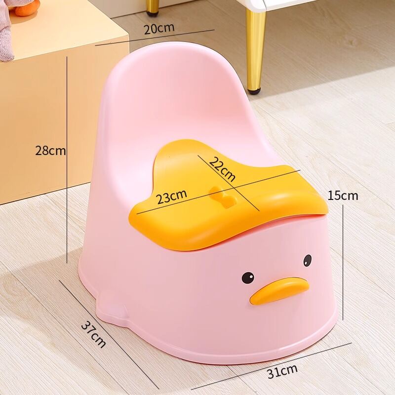 ZHIFUXIAOLUBAN | Bô Đi Vệ Sinh Cho Trẻ Có Nắp và Tựa Lưng