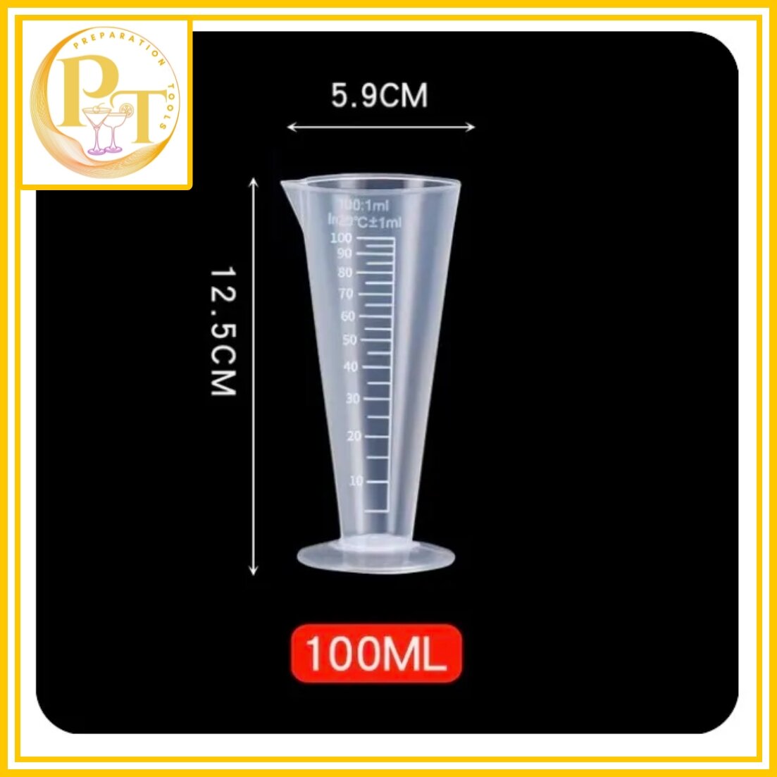 Ly đong chia vạch định lượng 100ml