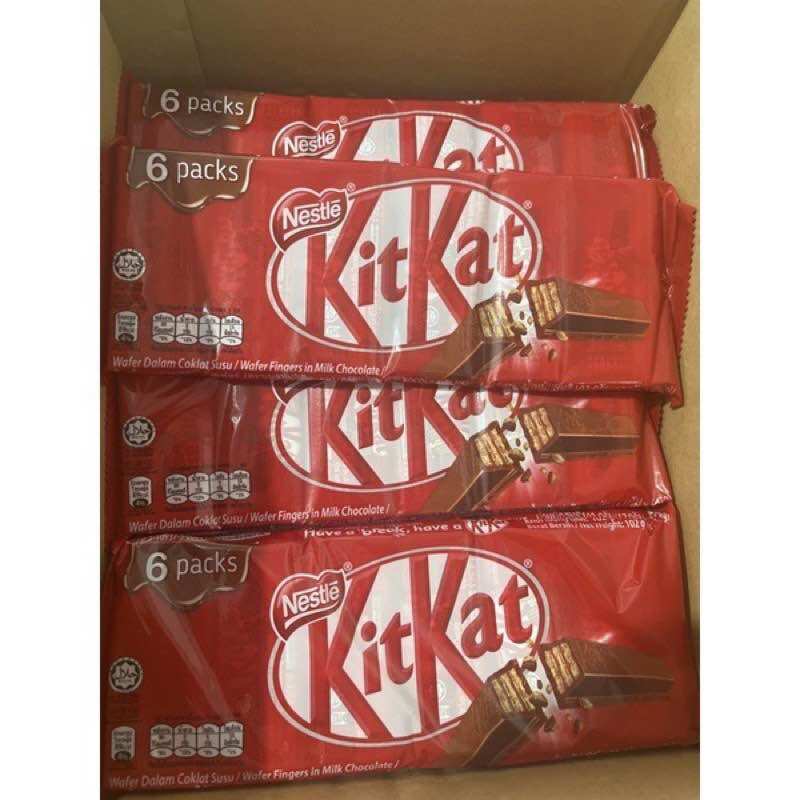 Bánh Phủ Chocolate NESTLE KITKAT 6 Thanh (6x17g)