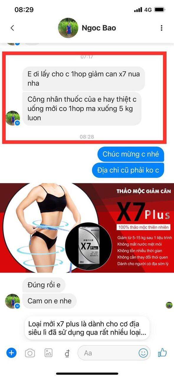 Giảm cân X 7 ngân 98