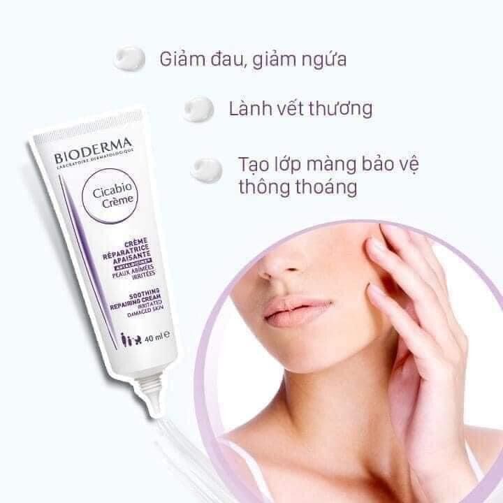 Kem dưỡng phục hồi bioderma tím 40ml
