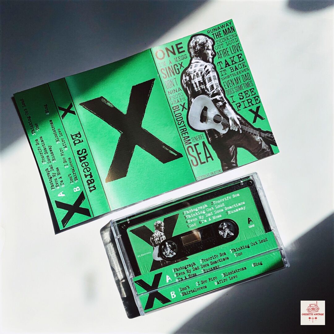 Băng cassette album X - Ed Sheeran (Custom Cassette Tape)